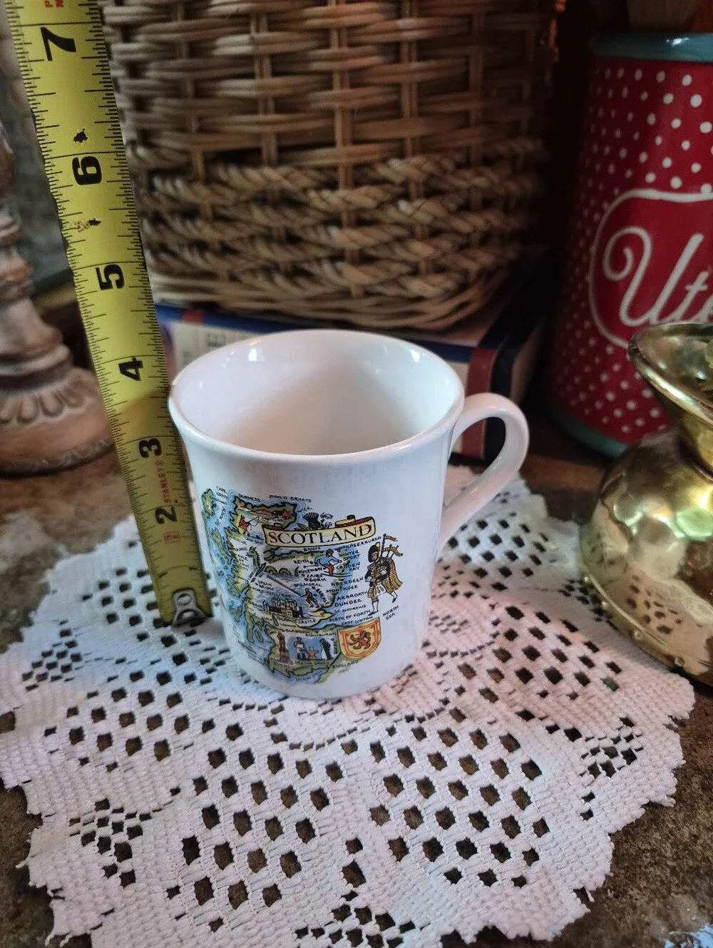 Vintage Map Scotland Made In England Mug